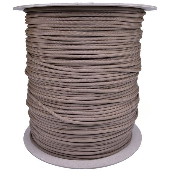 Coyote Brown 750 Cord 11 Strand Paracord - 1000 Foot Spool