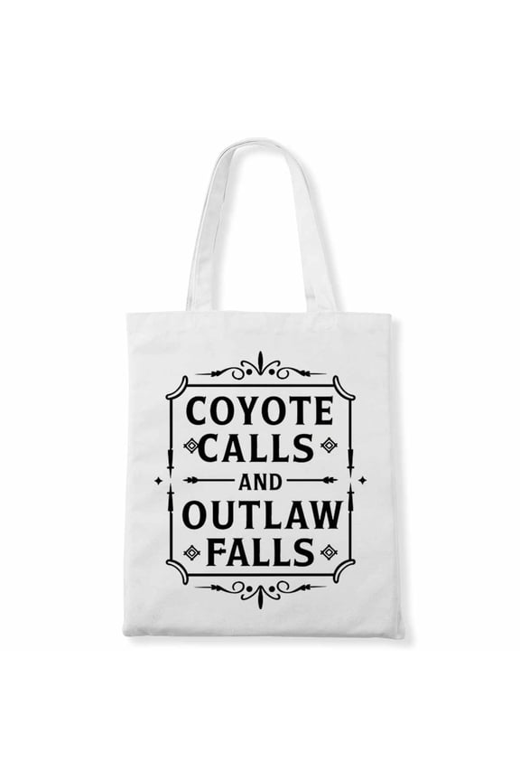 Coyote Calls And Outlaw Falls Funny Halloween Cute Mummy Halloween Canvas Bag 1Pc