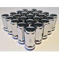 thumbnail image 1 of Coyote Chrome Lug Nuts, 14mm x 1.5 Thread, 1.9" Tall, Steel, 24 Count, 1 of 2