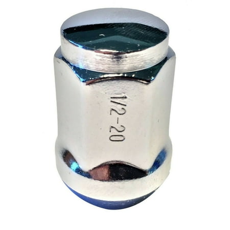 Coyote Closed End 1/2" Chrome Lug Nut Acorn Bulge Wheel 1/2x20