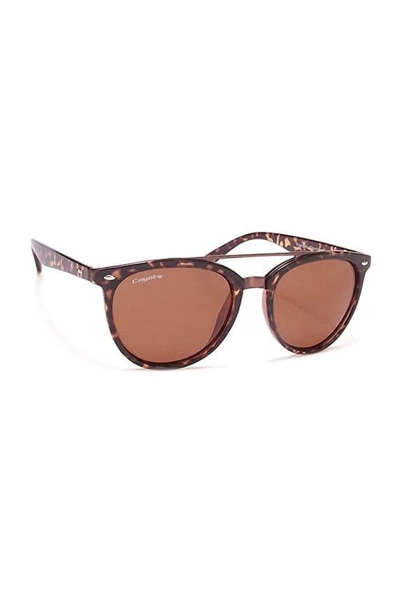 Coyote Downtown Polarized Retro Cool Tortoise Antique Gold/Brown Sunglasses