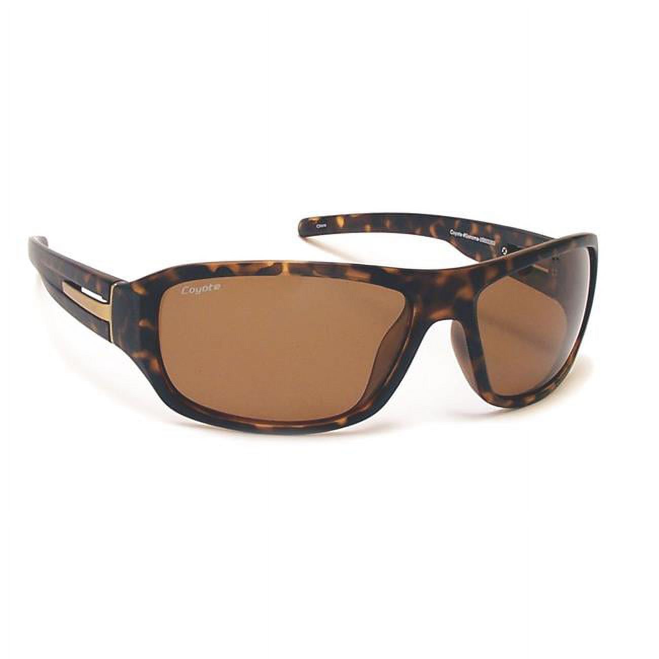 Coyote Eyewear 680562043075 Sonoma Polarized Street & Sport Sunglasses&#44; Matte Tortoise & Brown - image 1 of 2