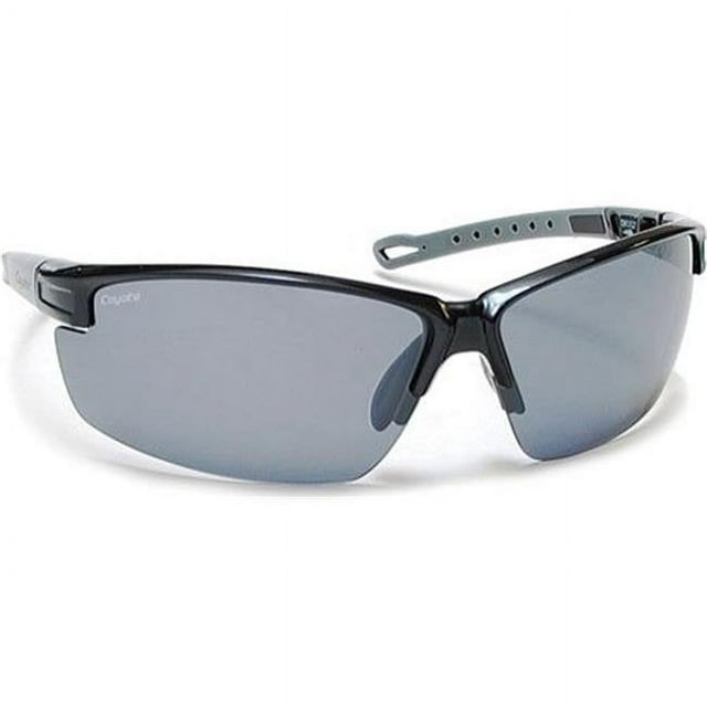 Coyote Eyewear 680562043082 Napa Polarized Street & Sport Sunglasses, Black, Gray & Silver Frame