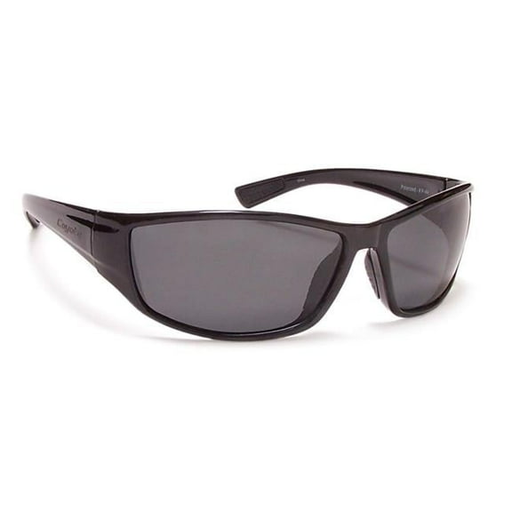 Coyote Eyewear 680562075731 P-44 Polarized Polycarbonate Sunglasses, Black & Gray