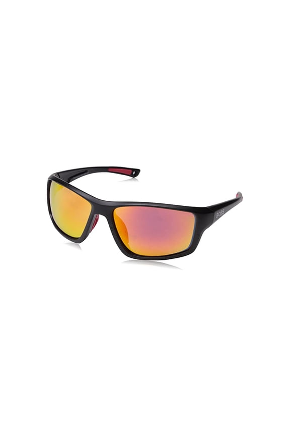 680562500530 FP-04 Floating Polarized Sunglasses, Matte Black, Gray & Red Flash