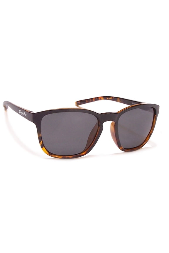 Coyote Rambler Retro Cool Polarized Black Tortoise/Gray Sunglasses