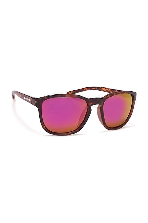 Coyote Rambler Retro Cool Polarized Toroise/Brown /Purp Mirror Sunglasses