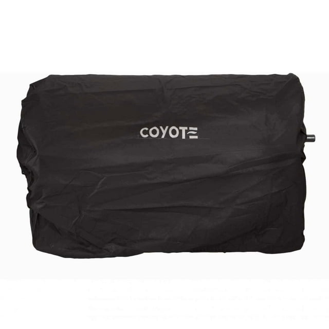 Coyote Outdoors 36 In Vinyl Protective Built In BBQ Barbecue Grill Cover, Black