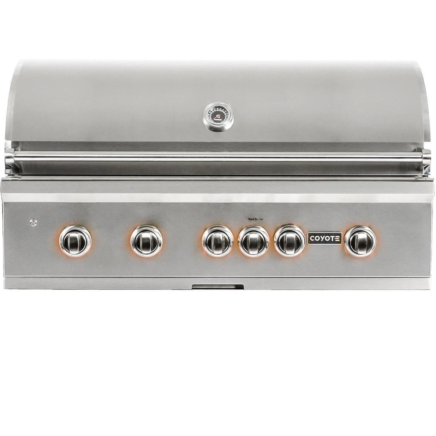 Coyote S-series 42-inch 5-burner Built-in Propane Gas Grill With Rapidsear Infrared Burner & Rotisserie - image 1 of 6