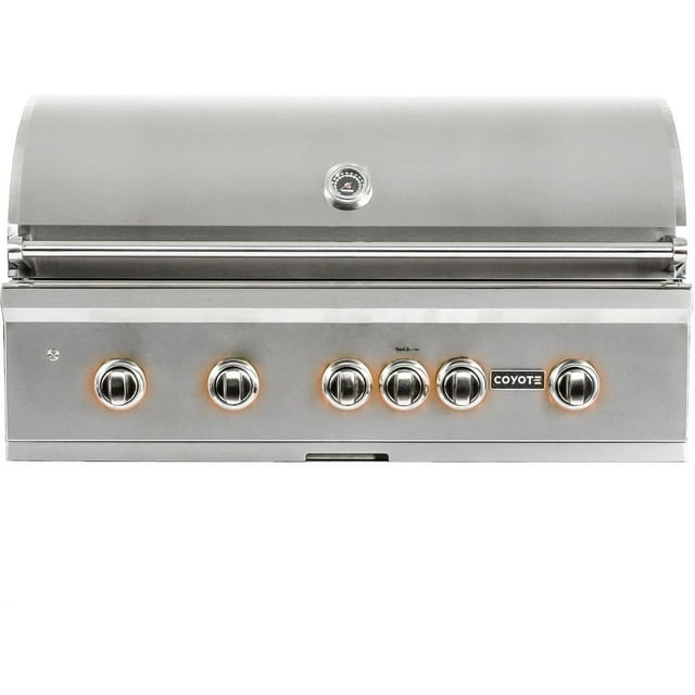 Coyote S-series 42-inch 5-burner Built-in Propane Gas Grill With Rapidsear Infrared Burner & Rotisserie