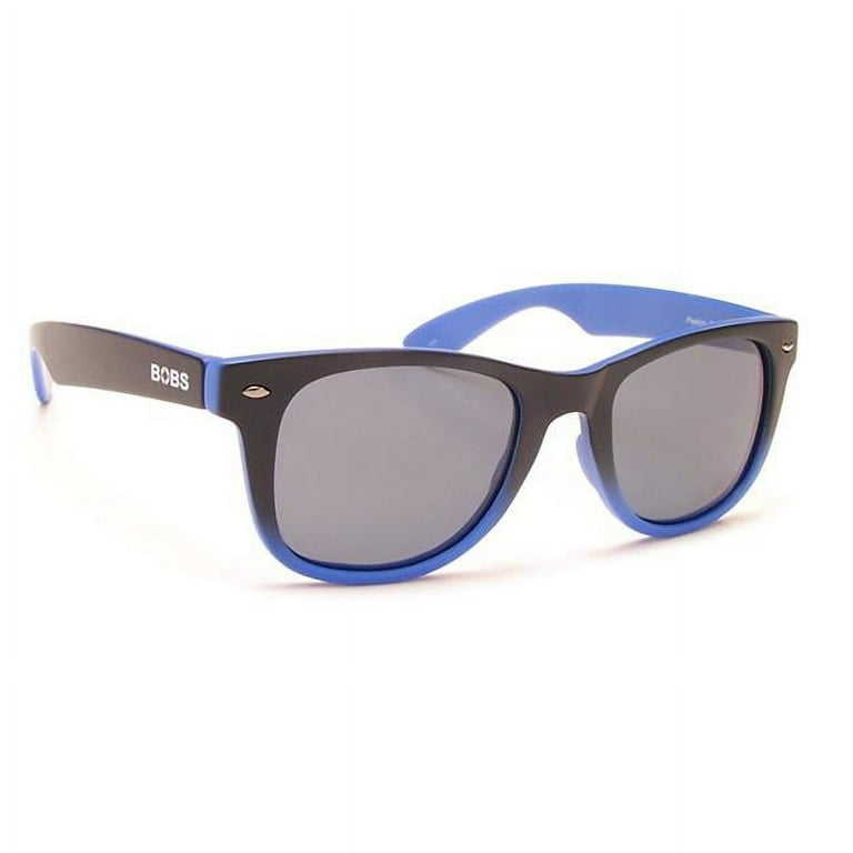 Coyote Vision USA FP 35 Bobs Floating Polarized Sunglasses Matte Black Bluefade Gray