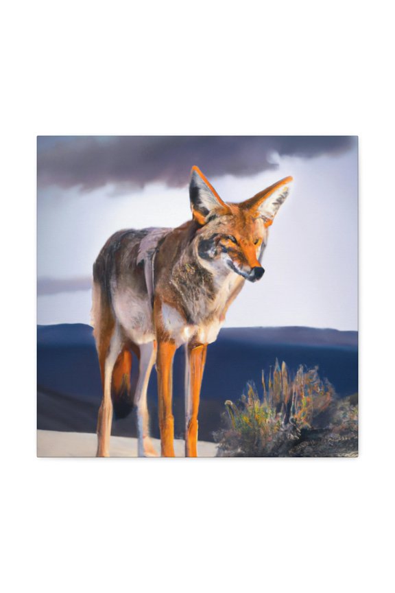 Coyote in Hyperrealism - Canvas