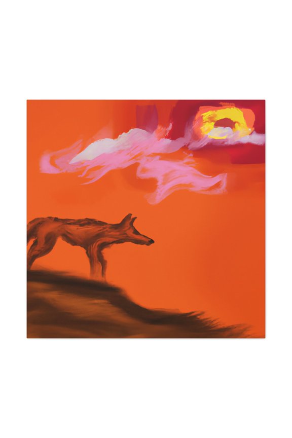 Coyote in Monochrome - Canvas