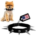 thumbnail image 1 of CoyoteCollar Spiked Dog Collar - Small Black Spike Collar, Adjustable, Studded, Protection Against Coyotes and Aggressive Dogs, 1 of 6