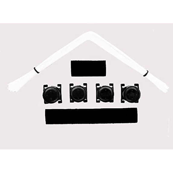 CoyoteVest CoyoteWhiskers (Set of 4, White) Protection Nylon Bristles for CoyoteVest or SpikeVest Dog Harness Vest, Dog Accessories That Deter Coyote, Hawk and Raptor Attacks