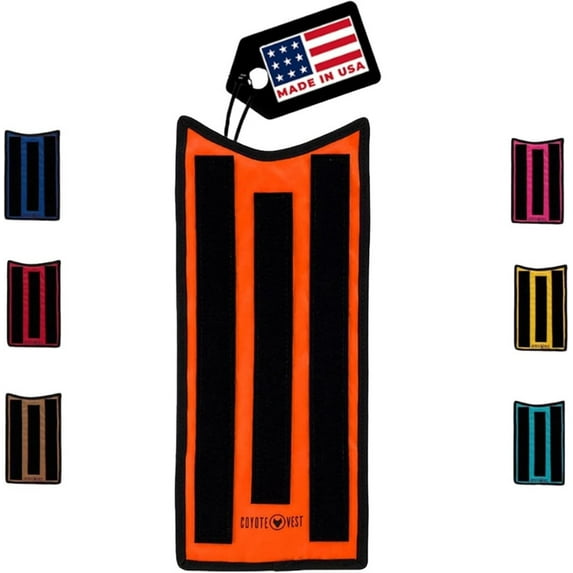 HawkShield Pad for CoyoteVest or SpikeVest,Dog Harness Vest, Protective Dog vest harness Add-On to Shield Your Pet from Birds of Prey, Raptor, Coyote & Animal Attacks-(Medium,Fluorescent Orange)