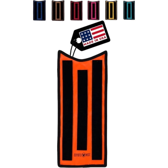 HawkShield Pad for CoyoteVest or SpikeVest (XS, Fluorescent Orange), Dog Harness Vest, Protective Dog Vest Harness Add-On to Shield Your Pet from Birds of Prey, Raptor, Hawk, Coyote & Animal Attacks