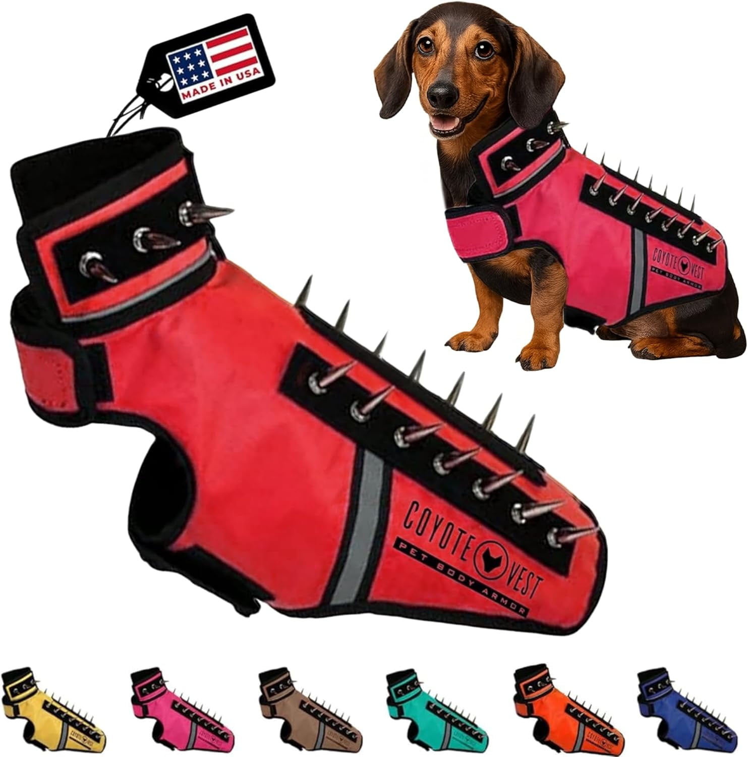 Spiked Dog Collar Coyote Proof Jackets For Dogs CoyoteVest