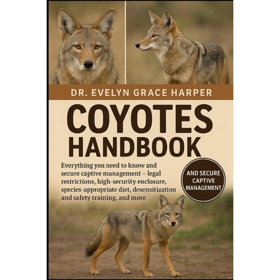 Coyotes Handbook: Everything You Need to Know and Secure Captive Management - legal restrictions, high-security enclosur, (Paperback)