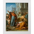 thumbnail image 1 of Coypel, Noel Nicolas 12x14 White Modern Wood Framed Museum Art Print Titled - The Miracles of Saint James the Greater, 1 of 4