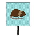 thumbnail image 1 of Coypu Nutria River Rat Blue Check Leash or Key Holder, 1 of 1