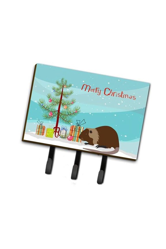 Coypu Nutria River Rat Christmas Leash or Key Holder