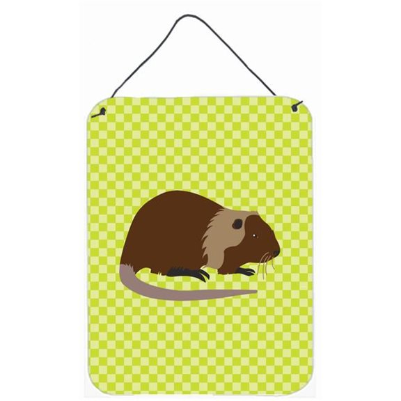 Coypu Nutria River Rat Green Wall or Door Hanging Prints