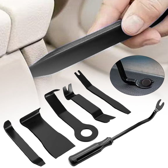 CozeLy 6 Piece Car Trim Removal Tool Kit Plastic Pry Tool Set Door Panel Clip Removal Tools for Interior Audio Navigation and Auto Disassembly