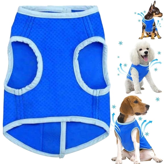 CozeLy Dog Cooling Vest Outdoor Dog Vest Breathable with Adjustable Straps for Small and Medium Sized Pet Dogs Perfect Summer Outdoor Hiking Training Jacket