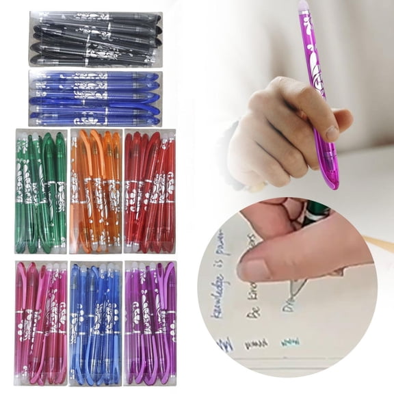 CozeLy Heat Erasable Pens for Fabric 12Pcs Multicolor Marking Pens with Disappearing Ink for Sewing Quilting and DIY 12ml