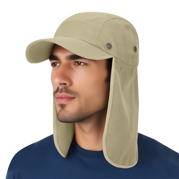 CozeLy Outdoor Sun Hat with Neck Cover Shoulder Cape Fishing Hat for Men Women Hiking Climbing Quick Dry Lightweight Breathable Packable