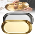 thumbnail image 1 of CozeLy Serving Tray with Handles Rectangular Serving Trays for Party Food Tray Kitchen Serving Snacks Coffee Indoor Fast Lightweight Easy Clean, 1 of 9