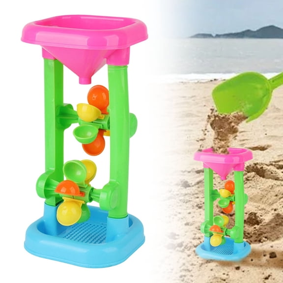 CozeLy Water Wheel Toy Rotating Windmill Sandbox Game Interactive Water Table Accessories for Pool Beach and Outdoor Summer Activities