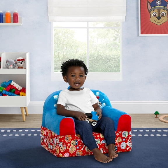 Cozee Buddy Flip-Out Kids Chair with Handle, Blue