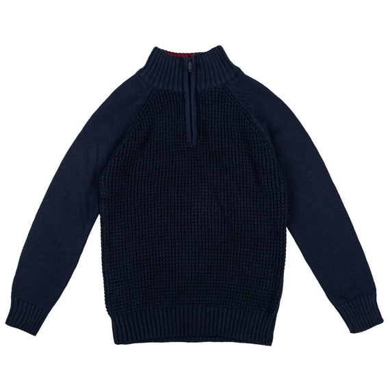 Cozeeme Little Boys Half Zip Long Sleeve Sweater Little Kid to Big