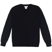 Cozeeme Mens V-neck Pullover Long Sleeve Sweater Adult