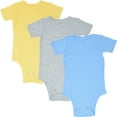 thumbnail image 1 of Cozeeme Newborn Baby Boys 3 Pack Bodysuits Newborn to Infant, 1 of 5