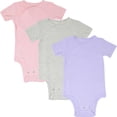 thumbnail image 1 of Cozeeme Newborn Baby Girls 3 Pack Bodysuits Newborn to Infant, 1 of 5