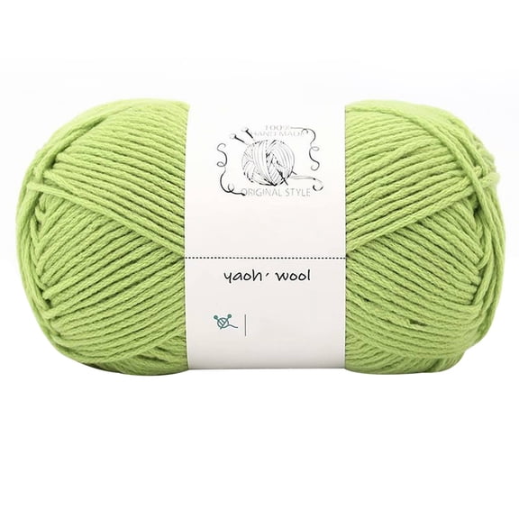 Cozeii 1PCS Hand-Woven Knitting Wool, Ultra-Soft Crochet Knitting Wool for Sweaters/Scarves, Plush DIY Craft Yarn for Cushions & Beginner Projects (100g)