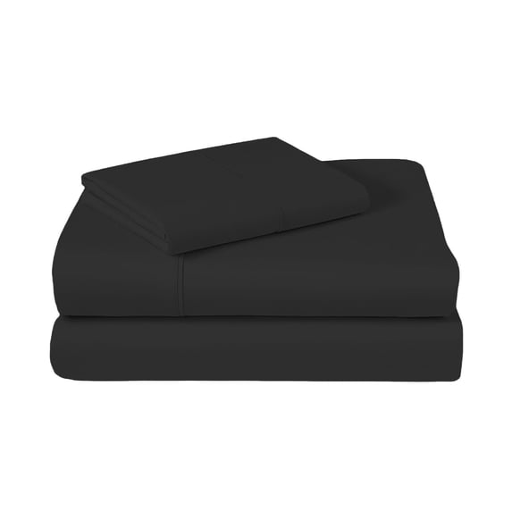 Cozeii 4-Piece Poly-Cotton Blend Bedding Set, Anti-Shift Hidden Stitch Design with Corner Tabs, Machine Washable Durable Sheet Set for Modern Bedroom(King)
