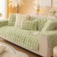 thumbnail image 1 of Cozeii Anti-Slip Plush Sofa Cover Slipcover, Non-Skid Couch Covers with Silicone Dots, Ultra Soft Faux Fur Sofa Protector for Living Room, Sectional, Pet Friendly, Home Furniture Essentials, 1 of 8