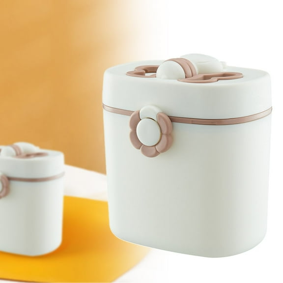 Cozeii Baby Formula Dispenser, Large Portable Formula Dispenser for Travel, Milk Powder Container with Spoon, Leakproof Formula Dispenser for Baby Going Out Storage, Beige