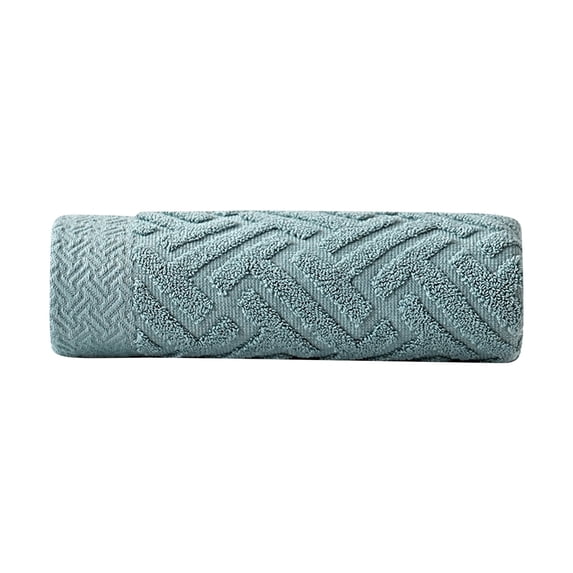 Cozeii Bath Towel, Cotton Wash Towel, Soft Absorbent Quick Dry Bathroom Towel, Solid Color Hand Face Towel for Shower, Gym, Travel, Guest Bathroom, 13.4x29.1 Inch, Green