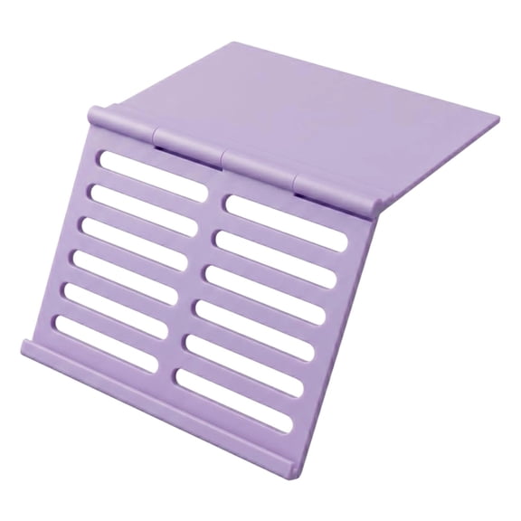 Cozeii Card Holder for Table, Mahjong Tile Rack, Angled Viewing Stand, Foldable Game Card Organizer for Tabletop, Party Game, Family Room, Living Room, 5.9x7.87 Inch, Purple