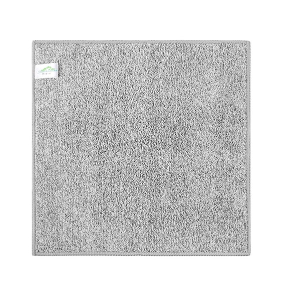 Cozeii Kitchen Cleaning Cloth, Bamboo Charcoal Dish Towel, Super Absorbent Dishcloth, Reusable Wiping Rag for Sink, Countertop, Stove, Tableware Cleaning, Daily Use, 11.4 Inch, Grey 1