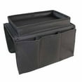 thumbnail image 1 of Cozeii Large Capacity Armrest Organizer 12.2x7.5x7.1 Inch, Sofa Caddy with Multiple Pockets & Tray for Phone Remote Drinks, No Assembly Chair Side Storage Bins, Black, 1 of 8