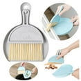 thumbnail image 1 of Cozeii Mini Cleaning Brush, Desktop Dustpan Brush Kit, Small Table Sweeper for Crumbs, Keyboard, Desk, Drawer, Countertop, Office, Daily Cleanup, Grey, 1 of 2