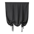 thumbnail image 1 of Cozeii Roman Shades 24x47 Inch, Adjustable Tie-Up Roman Curtains for Small Window, Room Darkening Window Shade for Kitchen Bathroom, Rod Pocket Black Curtain Panel, 1 of 9