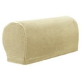 thumbnail image 1 of Cozeii Spandex Elastic Armrest Covers 2 Pieces Set - Machine Washable Protective Slipcovers for Sofa Chair Recliner, Elastic Fabric Arm Protectors with Pins, Fits Most Furniture, 1 of 9
