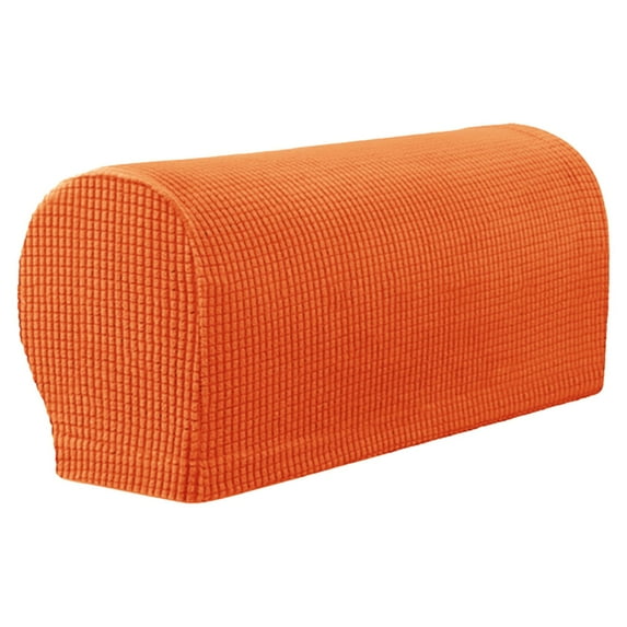 Cozeii Spandex Elastic Armrest Covers 2 Pieces Set - Machine Washable Protective Slipcovers for Sofa Chair Recliner, Elastic Fabric Arm Protectors with Pins, Fits Most Furniture